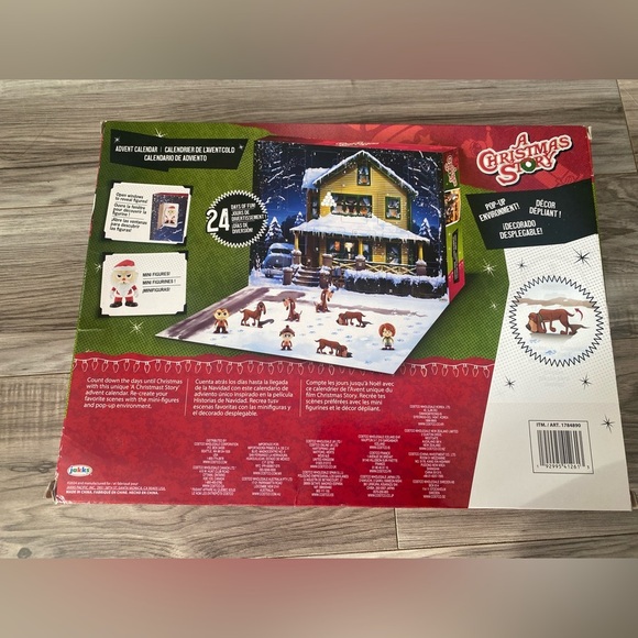 A Christmas Story Advent Calendar 24 1" Figures Windows Filled w/ Festive Toys - Picture 2 of 10